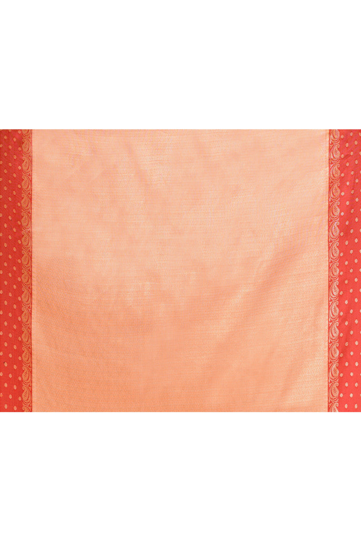 Peach-Kota-Silk-Banarasi-Zari-Work-Saree