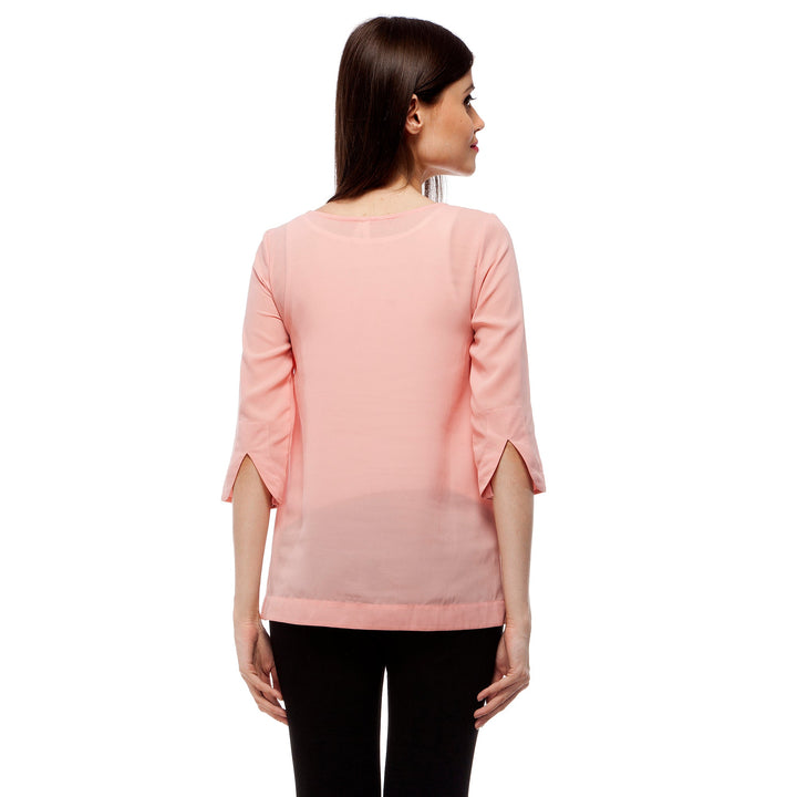 Peach-Polyester-Arch-Style-Top