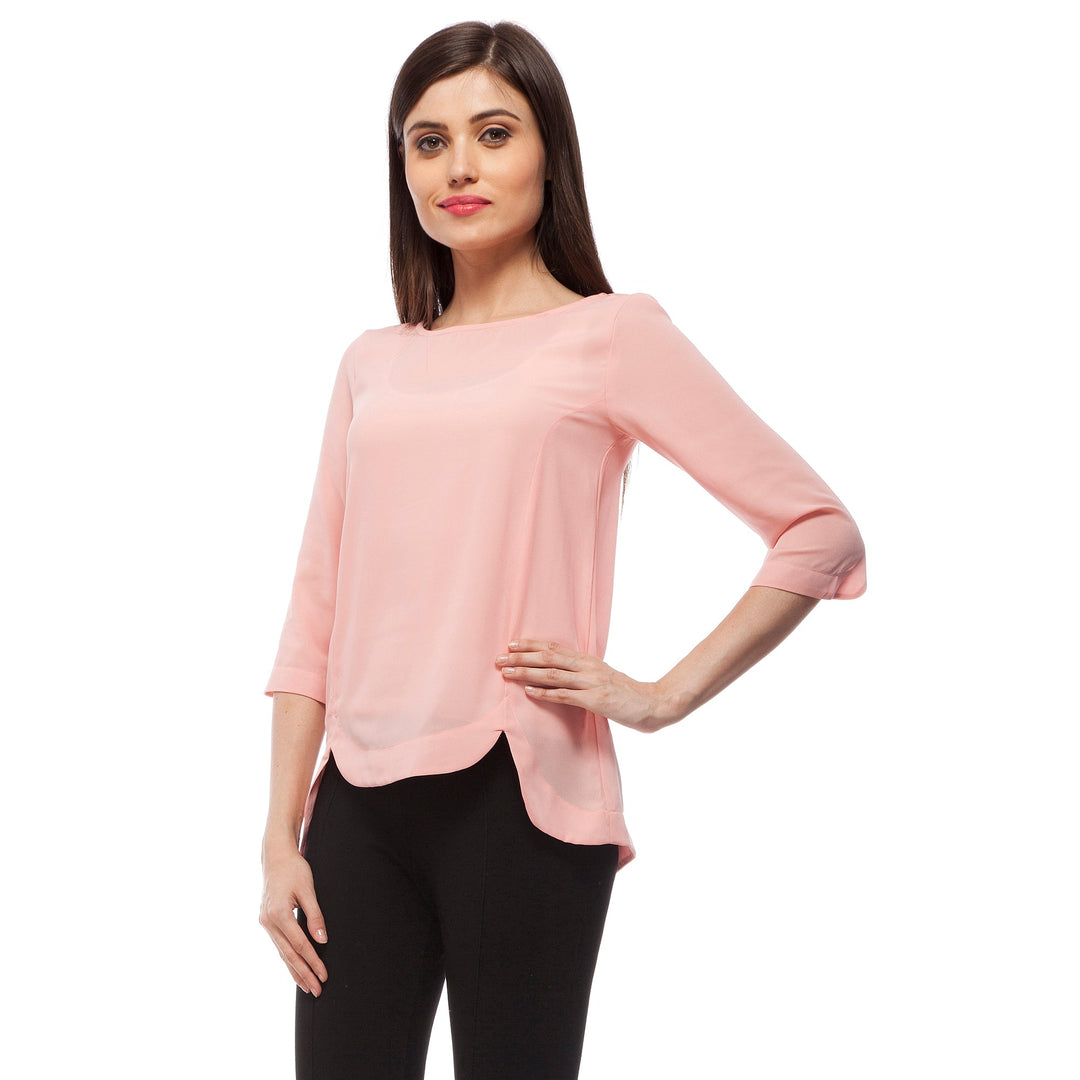 Peach-Polyester-Arch-Style-Top