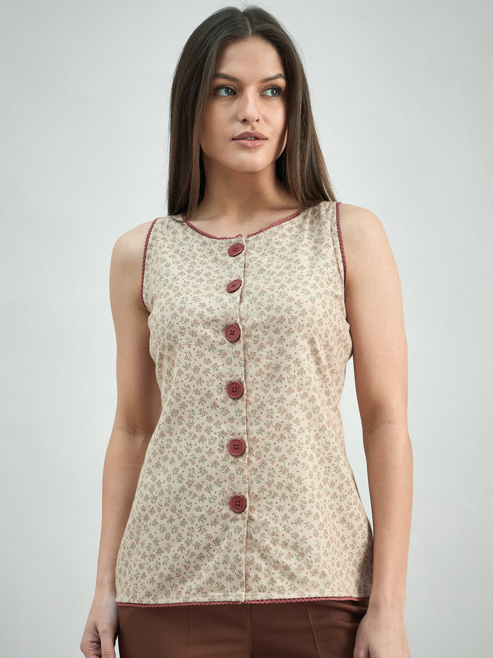 Peach-Viscose-Rayon-Roundneck-Lace-Trim-Detail-Top
