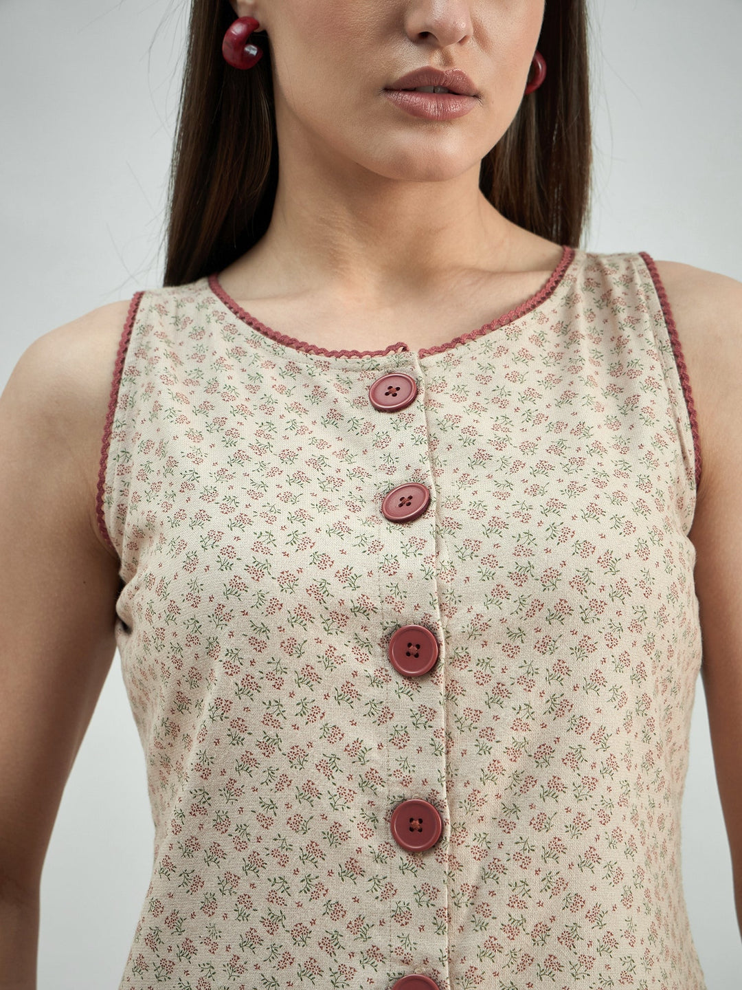 Peach-Viscose-Rayon-Roundneck-Lace-Trim-Detail-Top