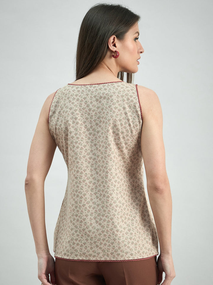 Peach-Viscose-Rayon-Roundneck-Lace-Trim-Detail-Top