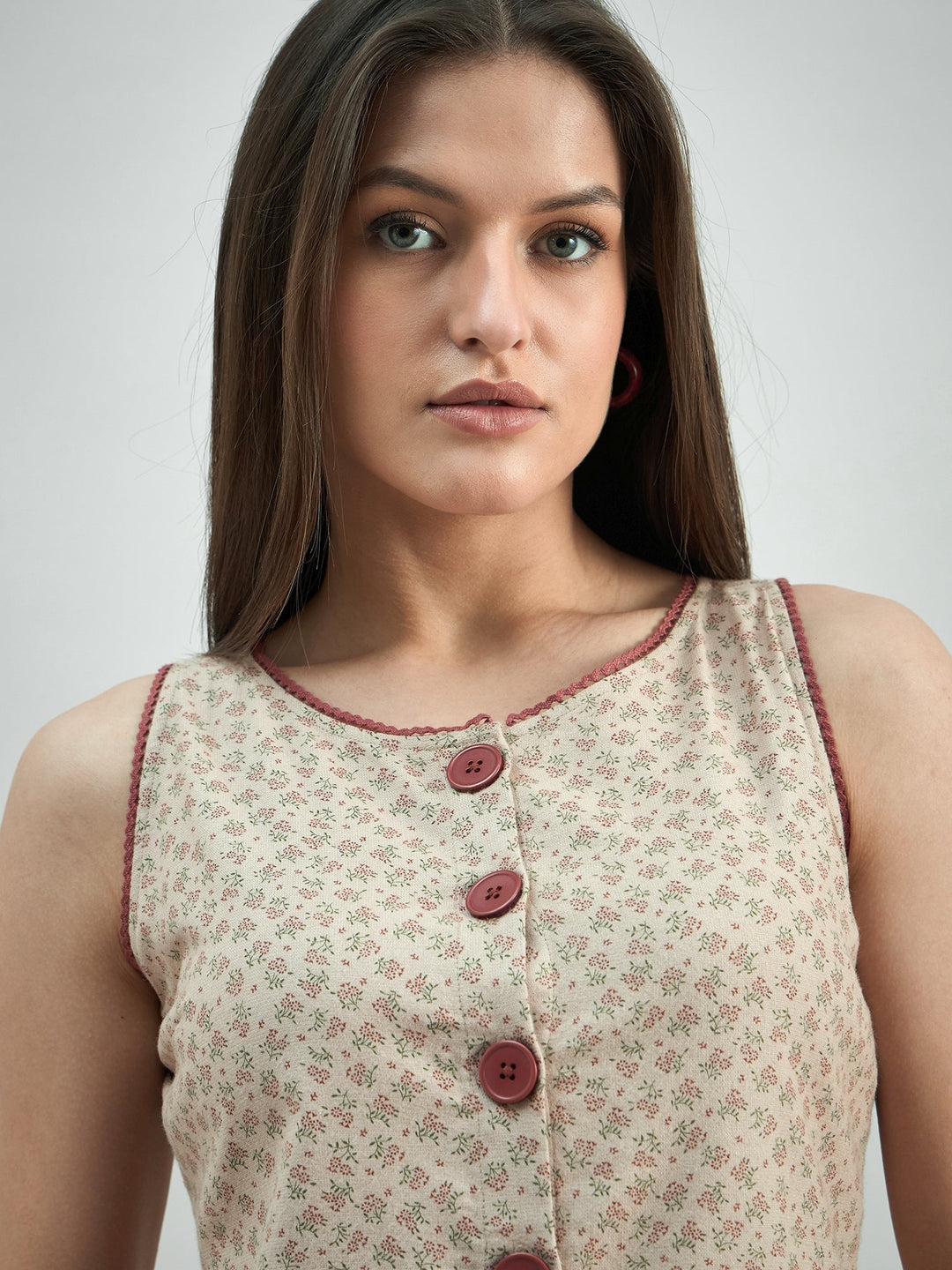 Peach-Viscose-Rayon-Roundneck-Lace-Trim-Detail-Top