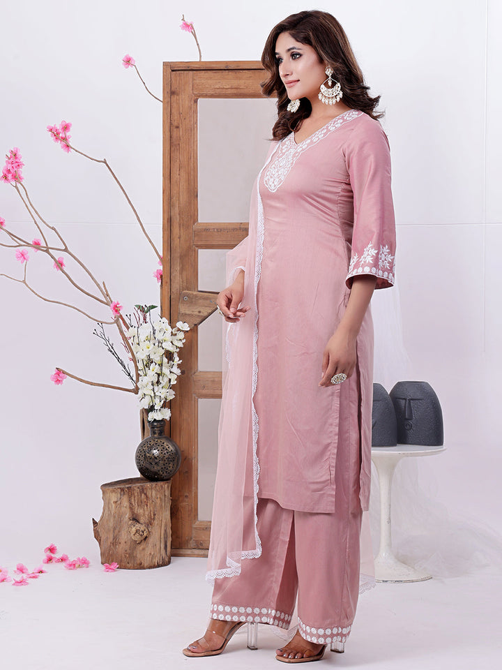 Pink-Art-Silk-Embroidered-Wide-Leg-Pant-Set