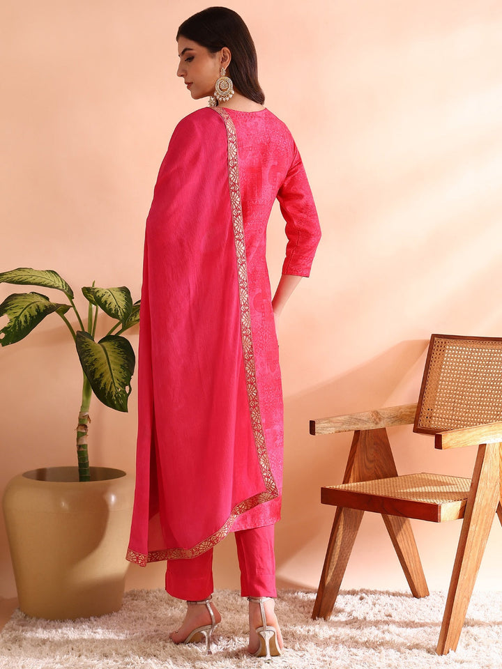 ZERESOUQ-Pink-Chanderi-Silk-Ethnic-Motifs-3-Piece-Kurta-Set