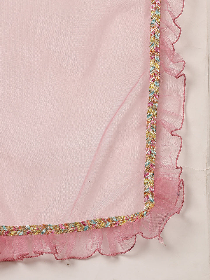 Pink-Chinon-Embroidered-Cap-Sleeve-Lehenga-Set
