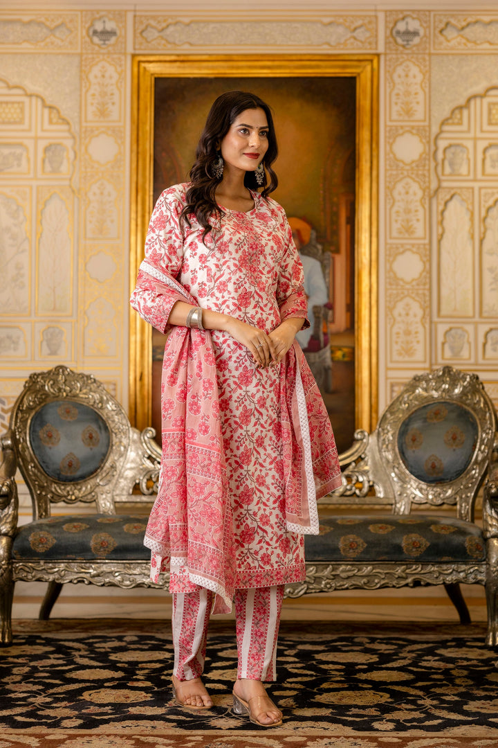 Pink-Cotton-Printed-3-Piece-Kurta-Set