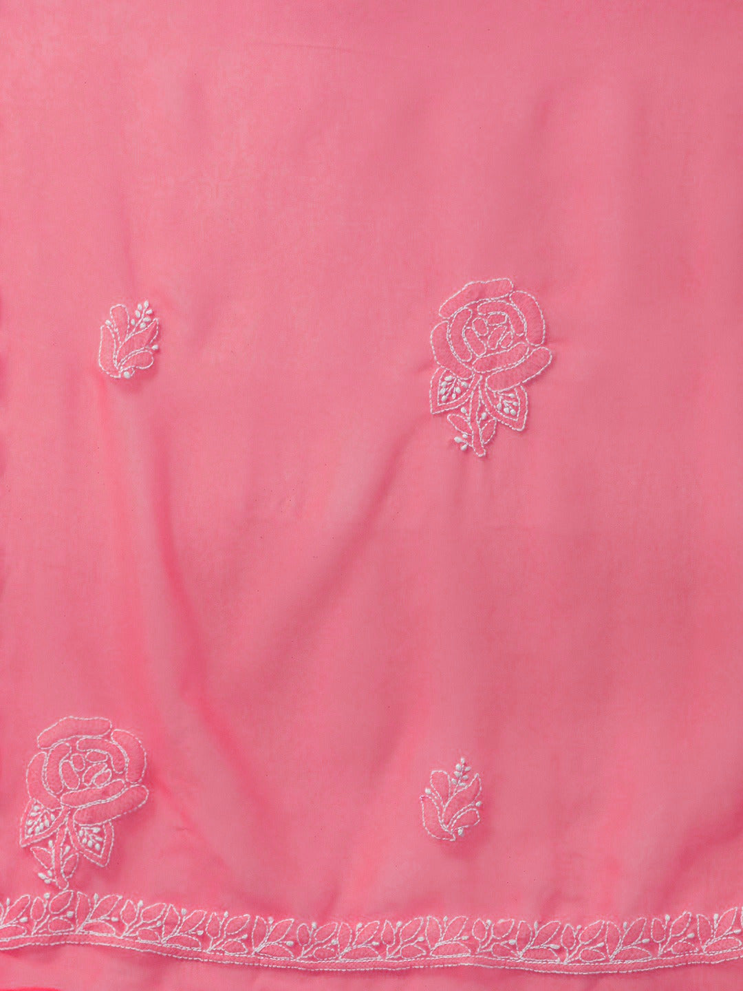 Pink-Georgette-Embroidered-Chikankari-Dress-Material