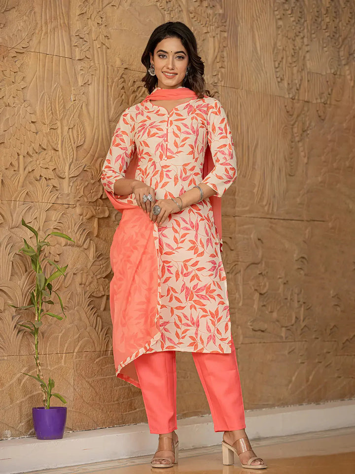 Pink-Cotton-Printed-Piping-On-Yoke-3-Piece-Kurta-Set