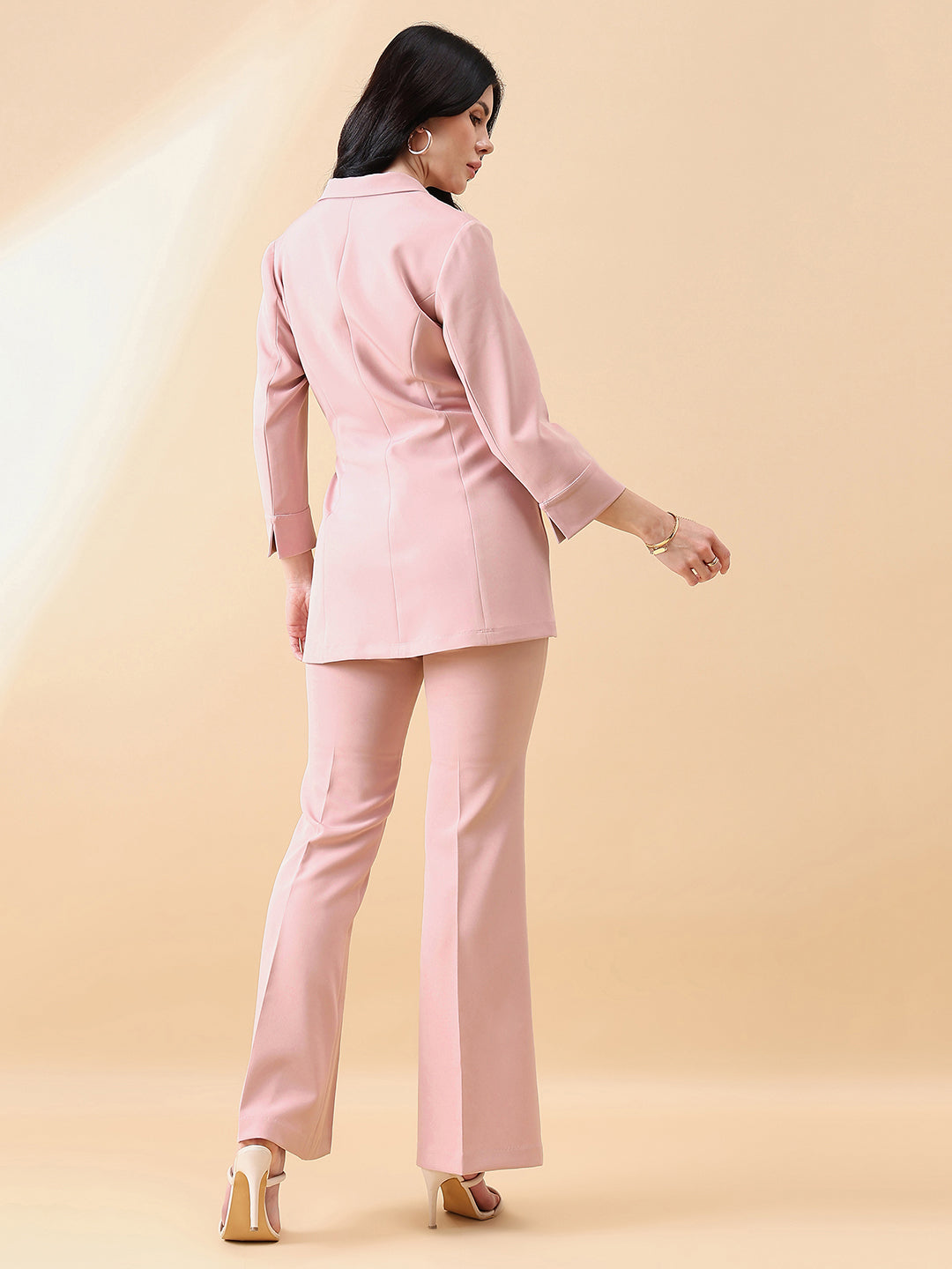 Pink-Linen-Tie-Stretch-Pant-Suit