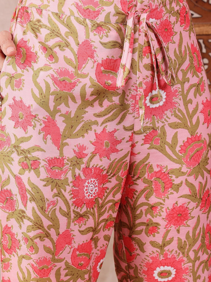 Pink-Rayon-Blend-Printed-3-Piece-Kurta-Set