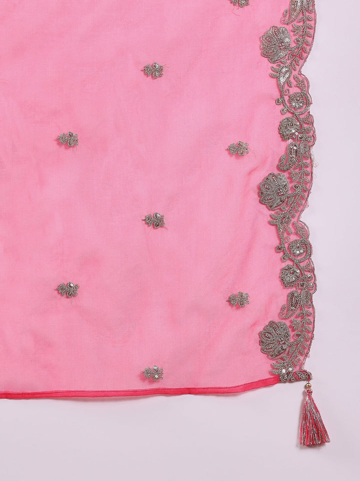 ZERESOUQ-Pink-Silk-Blend-Solid-Embroidered-3-Piece-Kurta-Set