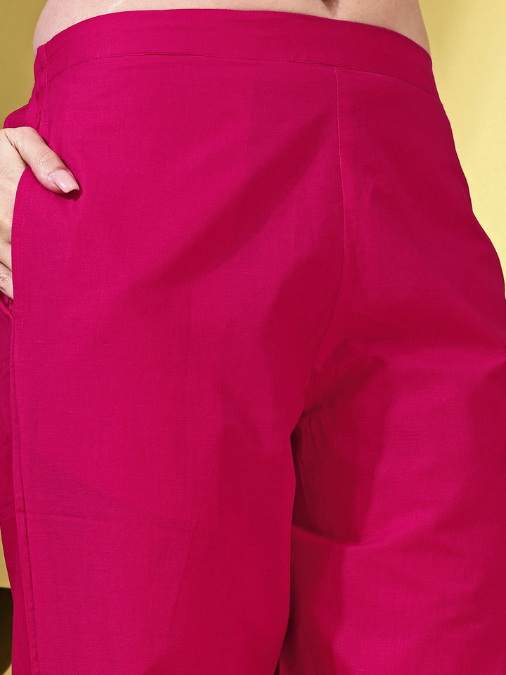 Pink-Cotton-Thread-Work-Embroidered-Co-Ord-Set