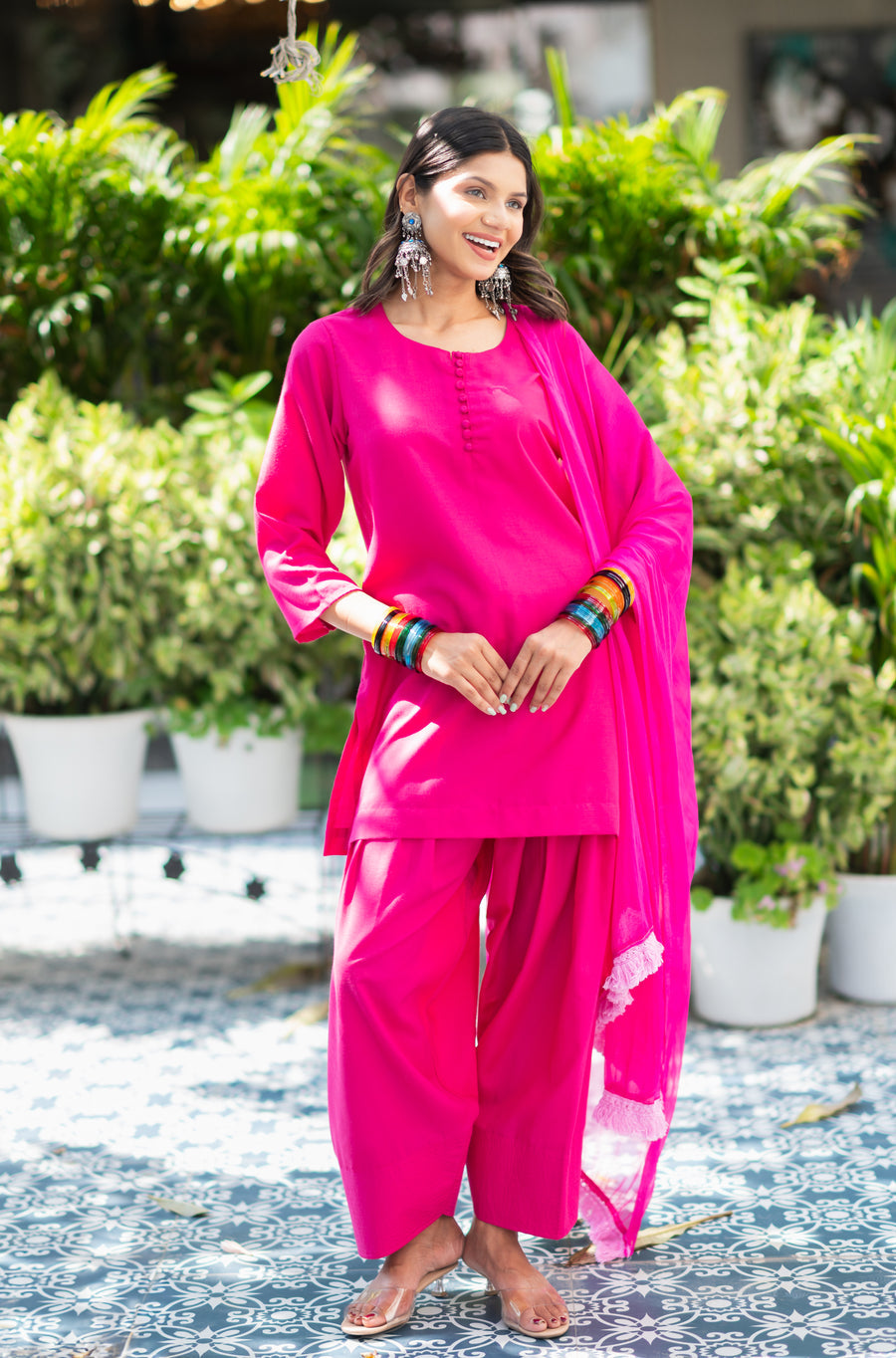 Pink-Cotton-Potli-Farsi-Salwar-Set