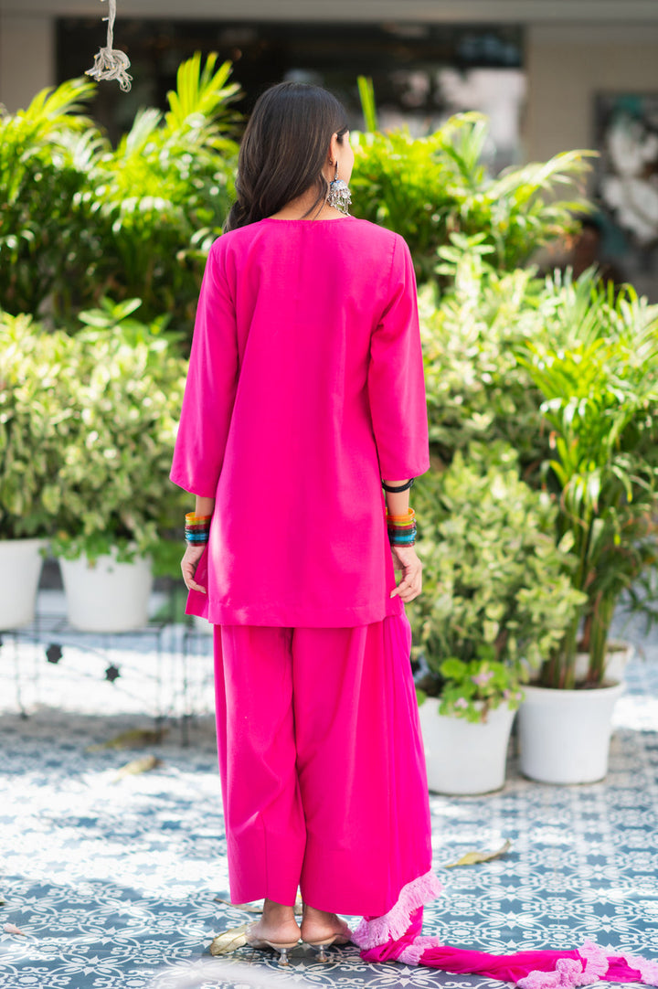Pink-Cotton-Potli-Farsi-Salwar-Set