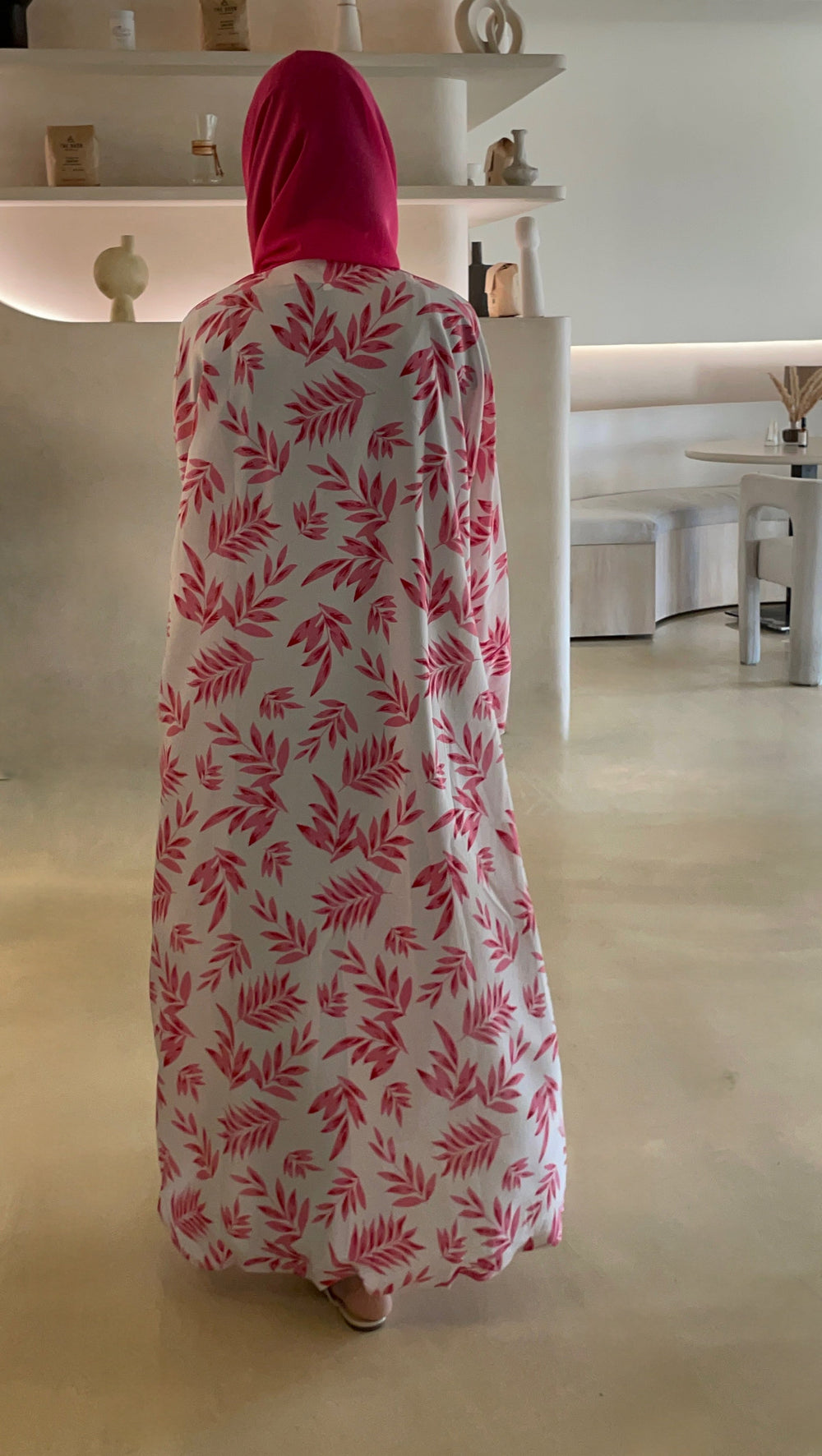 Pink-Georgette-Petal-Kimono-&-Sheila-Set