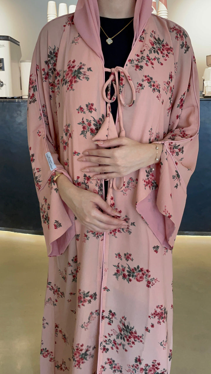 Pink-Georgette-Rosetta-Kimono-&-Sheila-Set