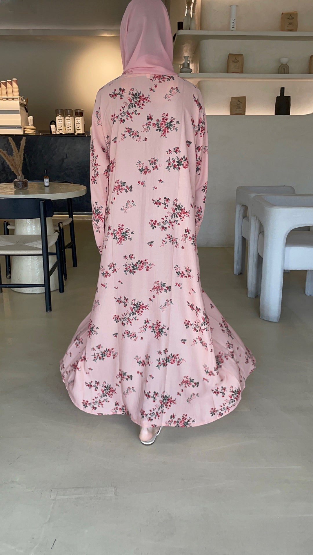 Pink-Georgette-Rosetta-Kimono-&-Sheila-Set