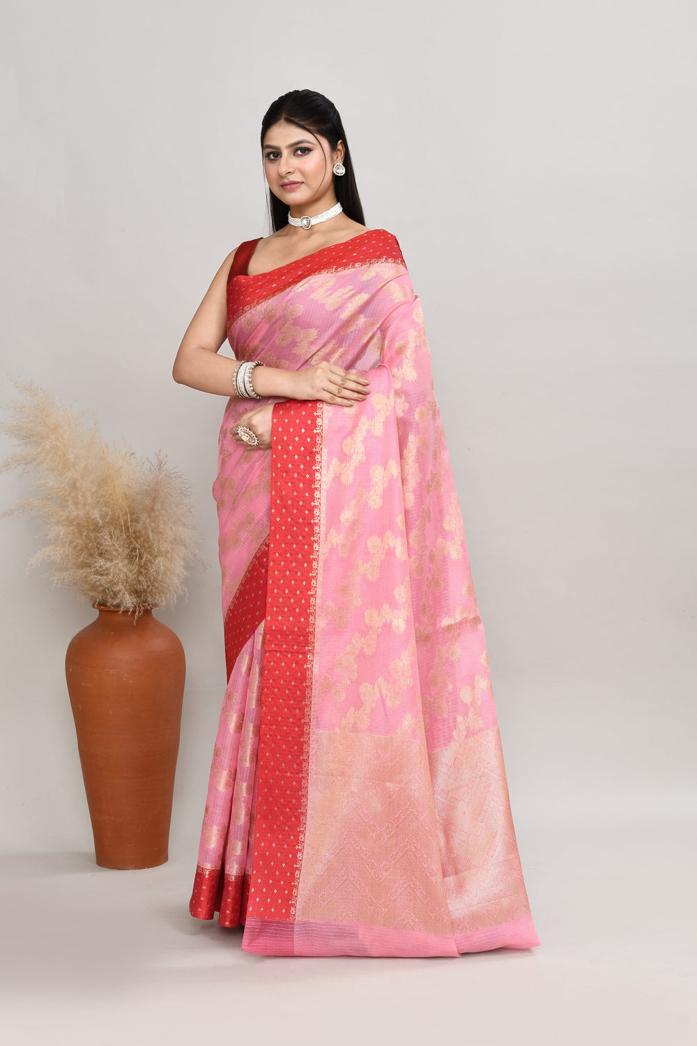 Pink-Kota-Silk-Banarasi-Zari-Work-Saree