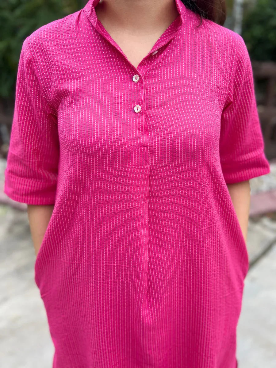 Pink-Pure-Cotton-2-Piece-Kurta-Set