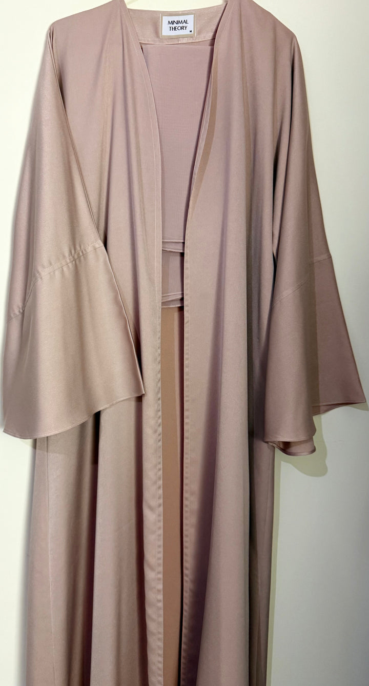 Pink-Satin-Abaya-With-Sheila-Big-Sleeved