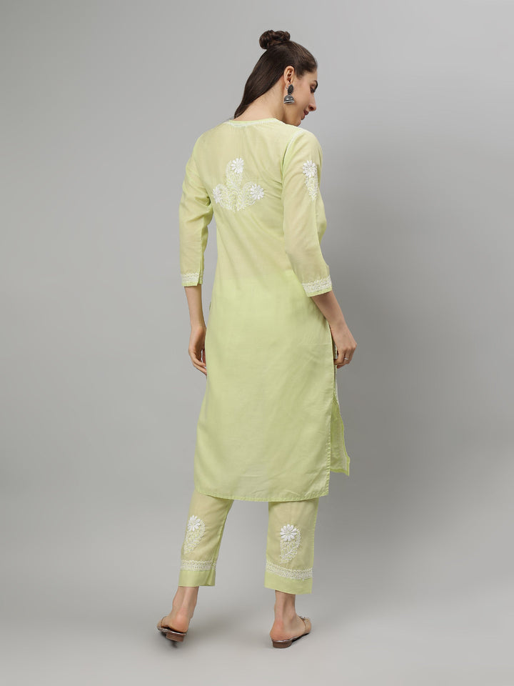 Pista-Green-Terivoil-Cotton-Lucknowi-Chikankari-Kurta-set