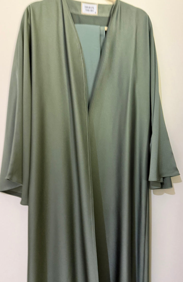 Pistachio-Green-Satin-Abaya-With-Sheila
