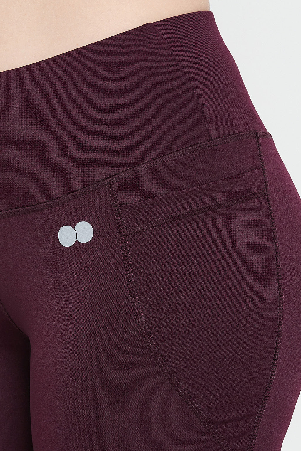 Plum-Colour-Poly-Spandex-Flared-Yoga-Pant-With-Side-Pockets