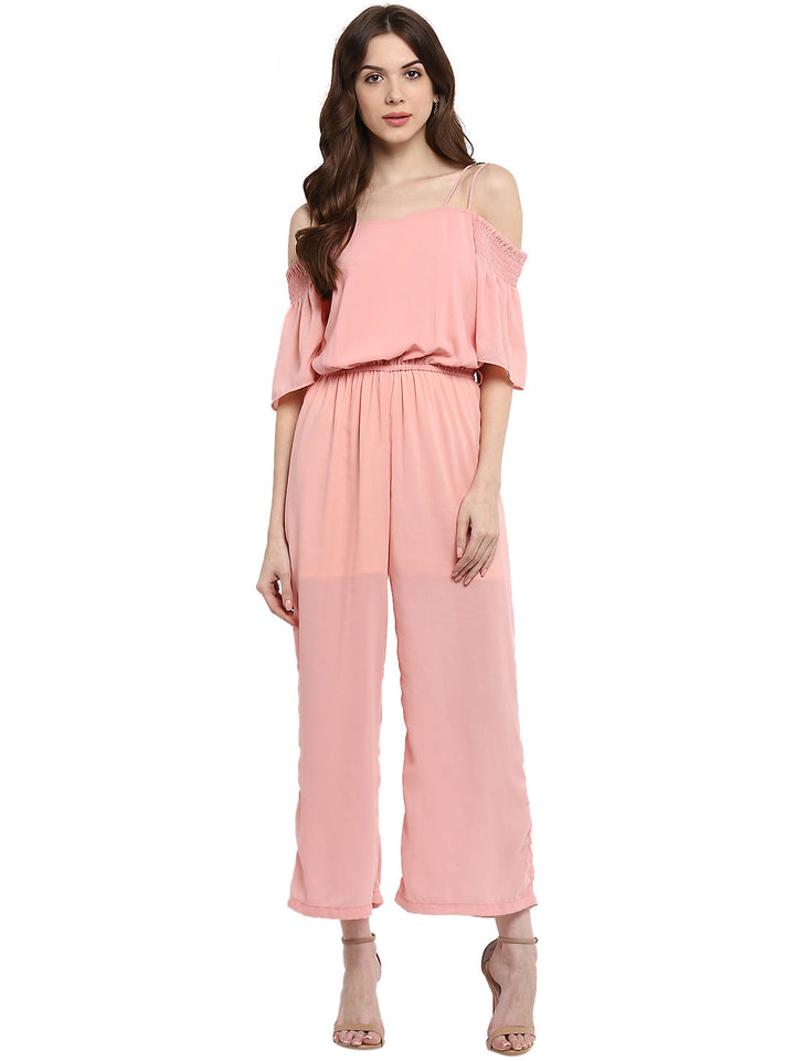 Powder-Pink-Cold-Shoulder-Jumpsuit