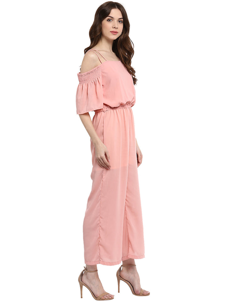 Powder-Pink-Cold-Shoulder-Jumpsuit