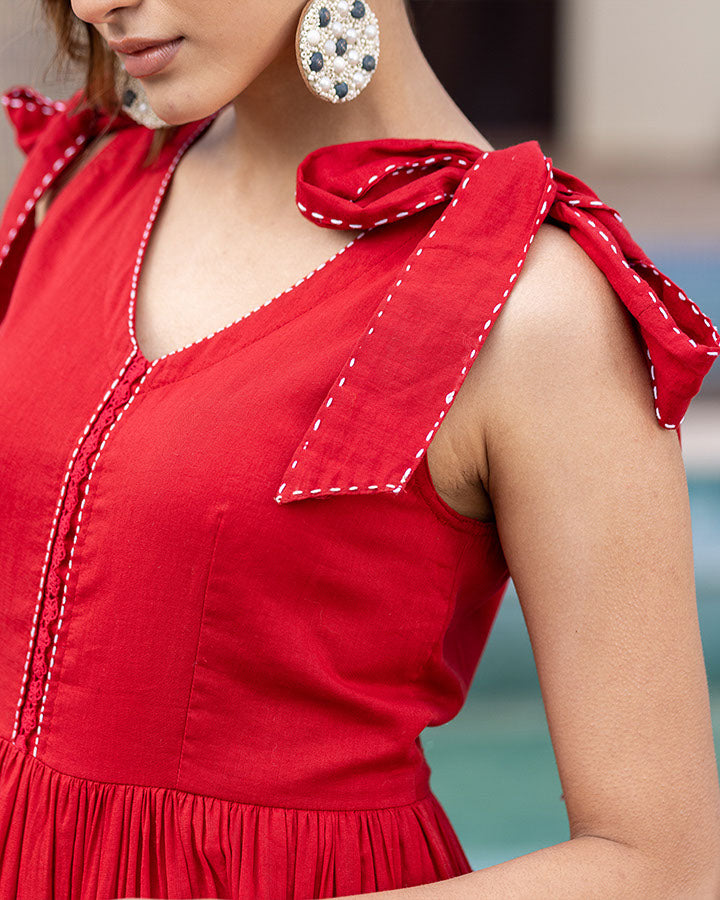 Ruby-Red-Mulmul-Maxi-Dress