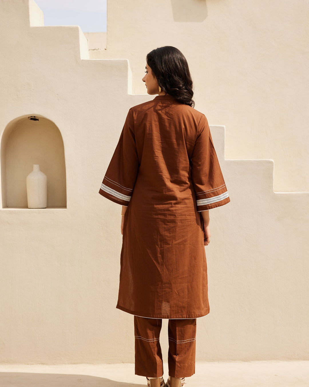 Brown-Cotton-Straight-2-Piece-Kurta-Set