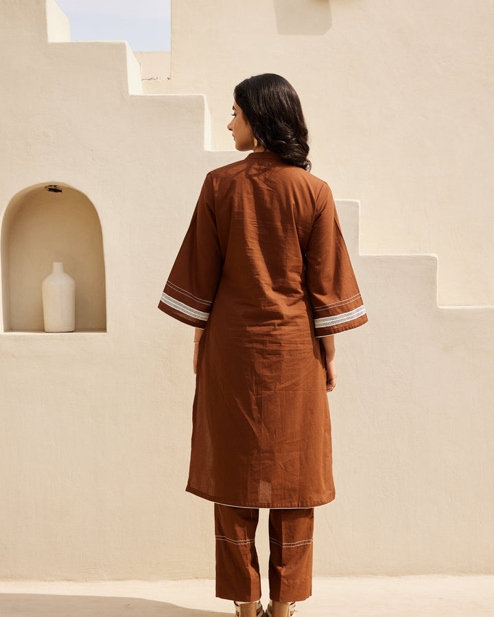 Brown-Cotton-Straight-2-Piece-Kurta-Set