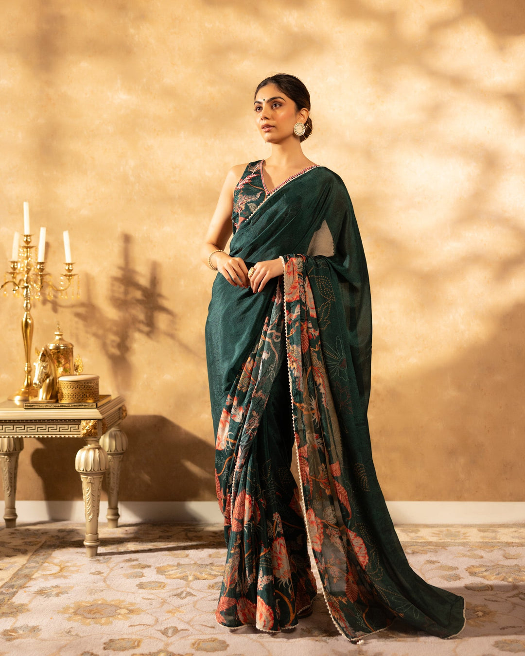 Green-Chinnon-Chintz-Garden-Saree