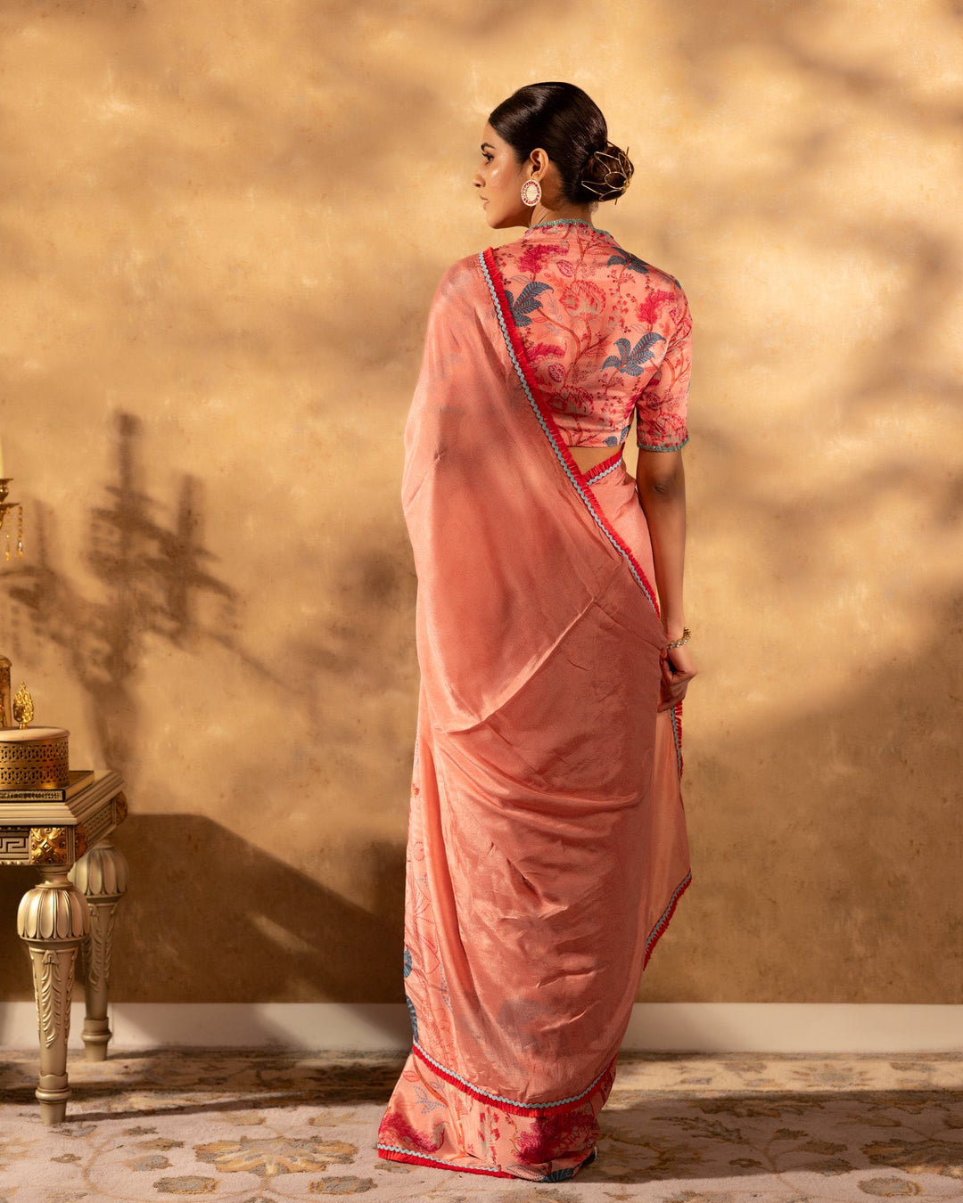 Peachy-Chinnon--Botanical-Saree
