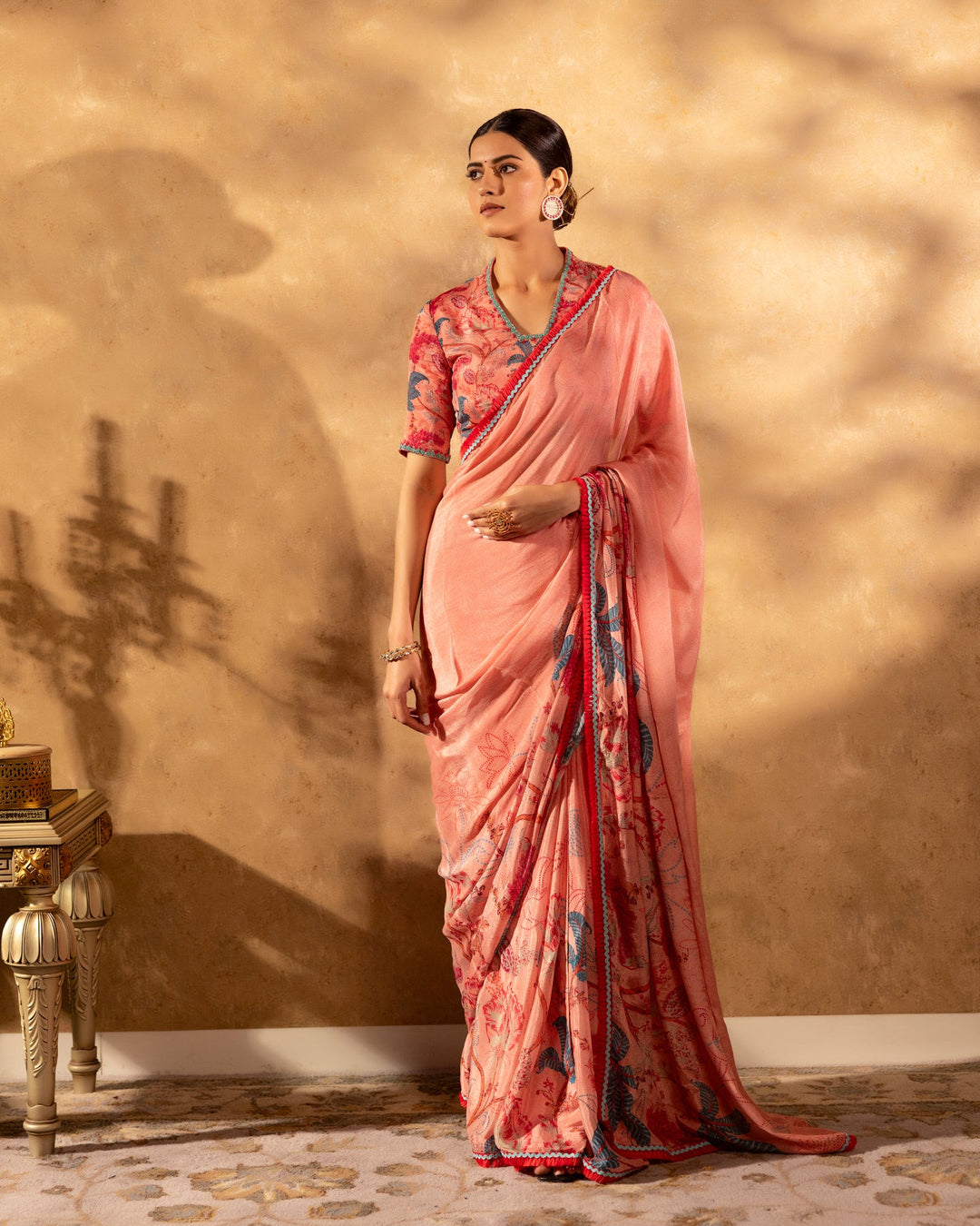 Peachy-Chinnon--Botanical-Saree