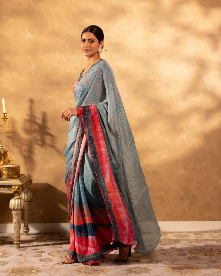 Fuchsia-Chinon-Grace-Saree