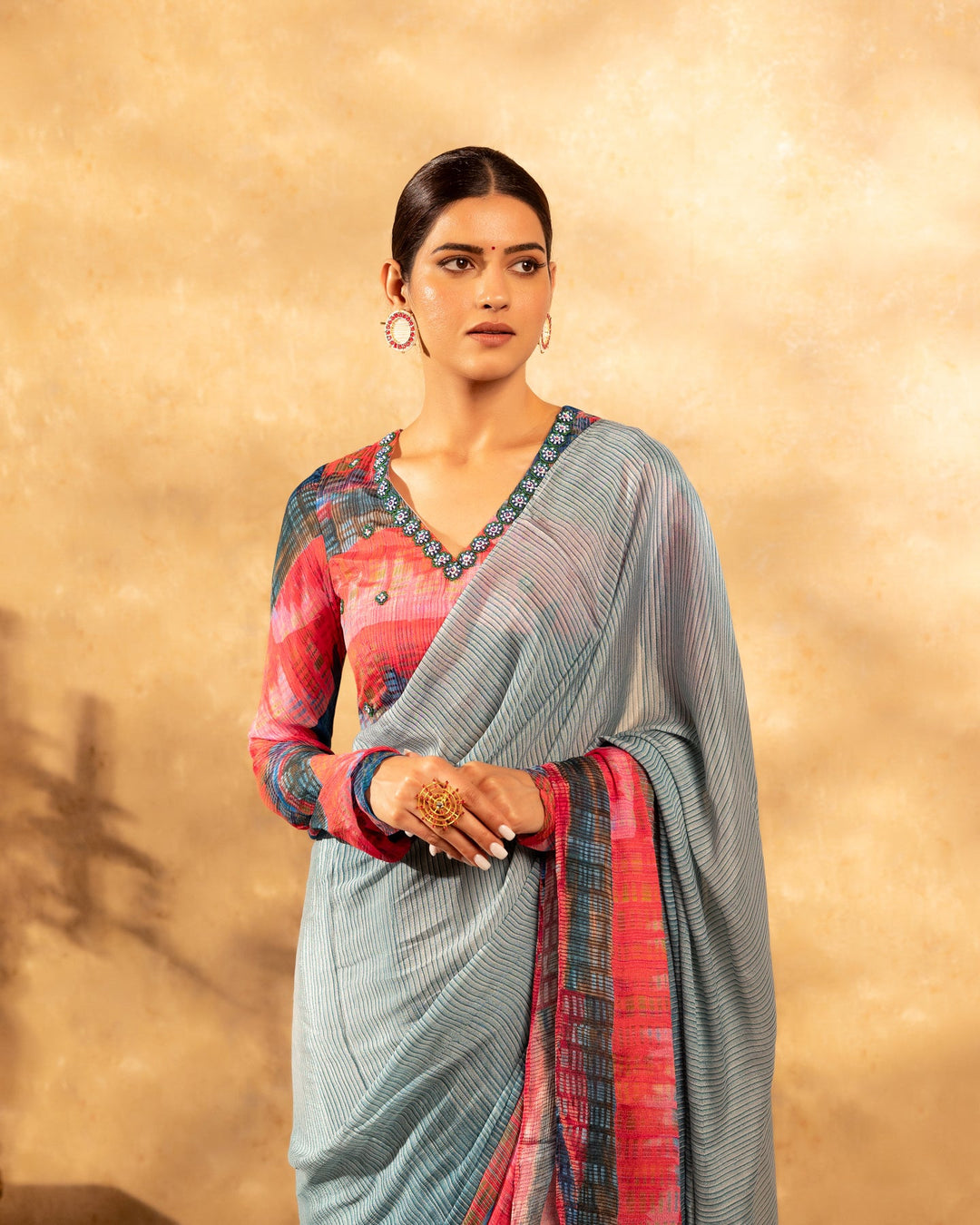 Fuchsia-Chinon-Grace-Saree