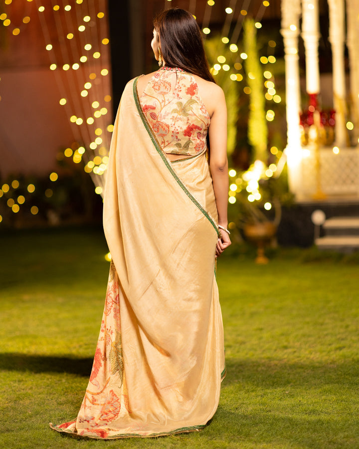 Beige-Chintz-Chinnon-Saree
