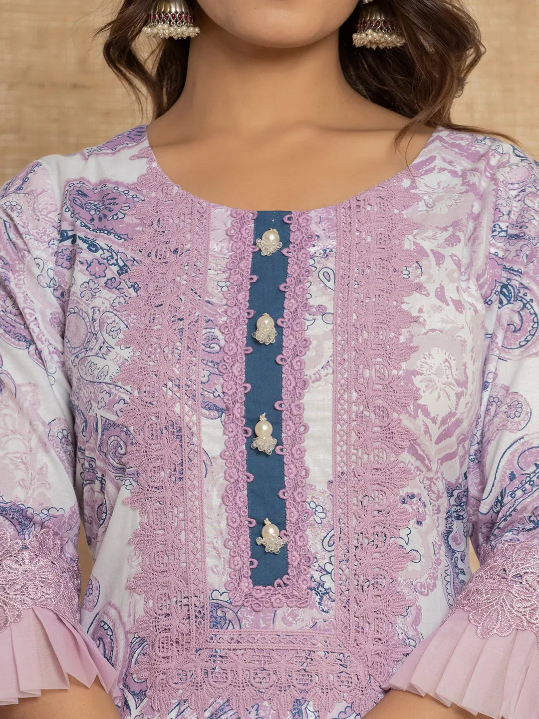 Purple-Cotton-Ethnic-Motifs-Print-Straight-3-Piece-Kurta-Set