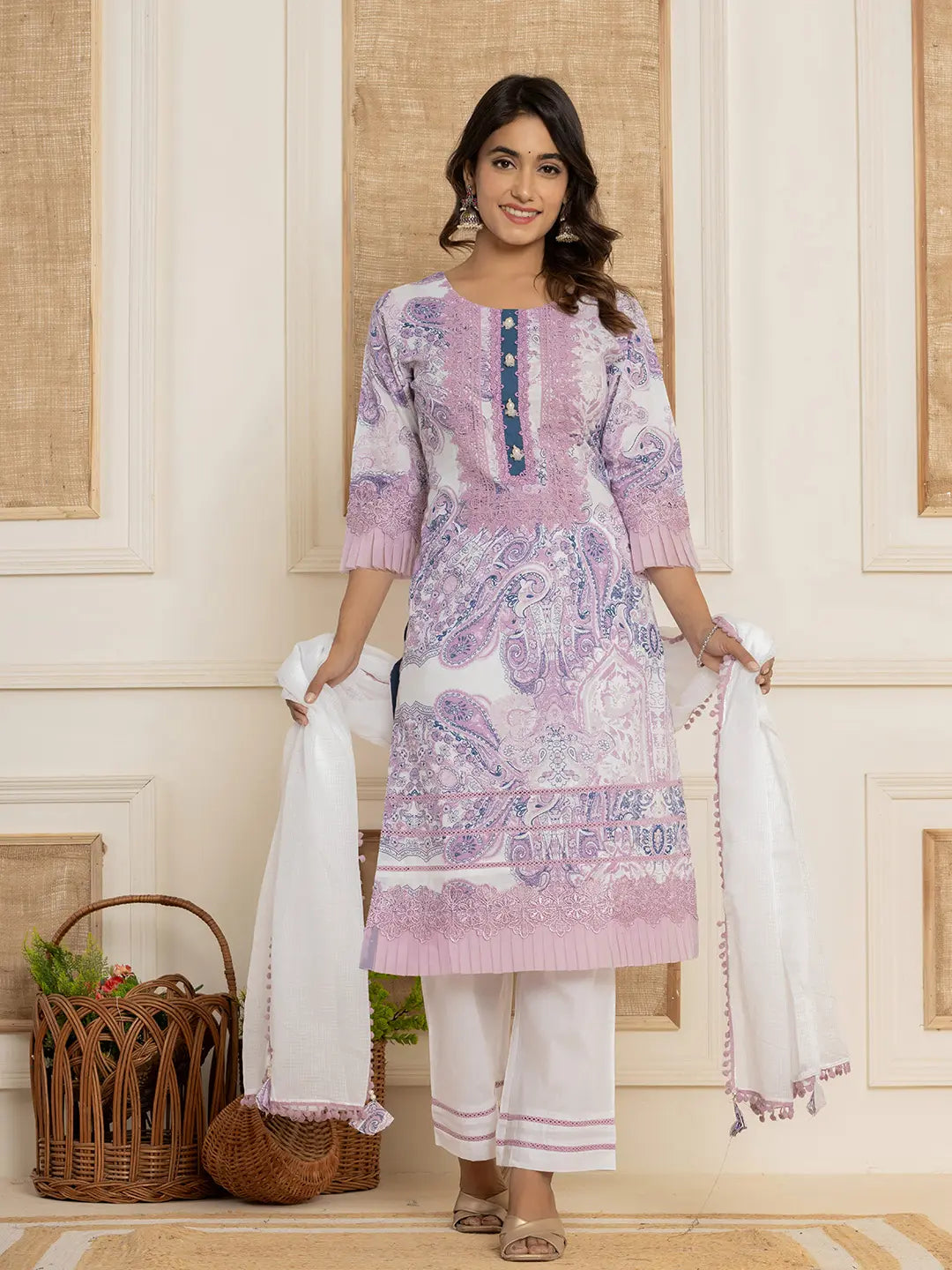 Purple-Cotton-Ethnic-Motifs-Print-Straight-3-Piece-Kurta-Set