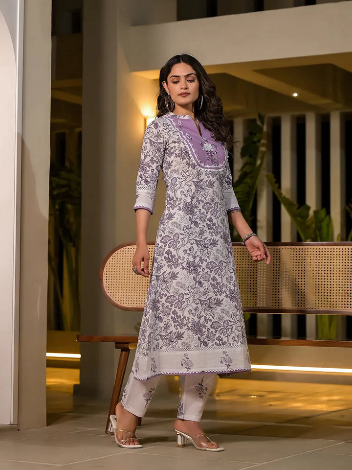 Purple-Cotton-Resham-Embroidery-Straight-2-Piece-Kurta-Set