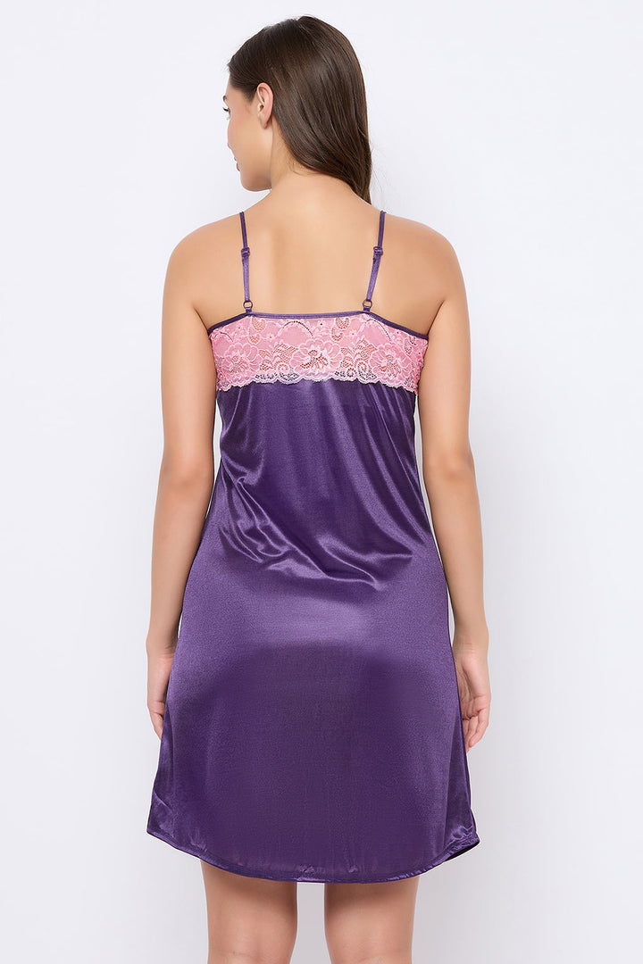 Purple-Satin-&-Lace-Chic-Basic-Babydoll