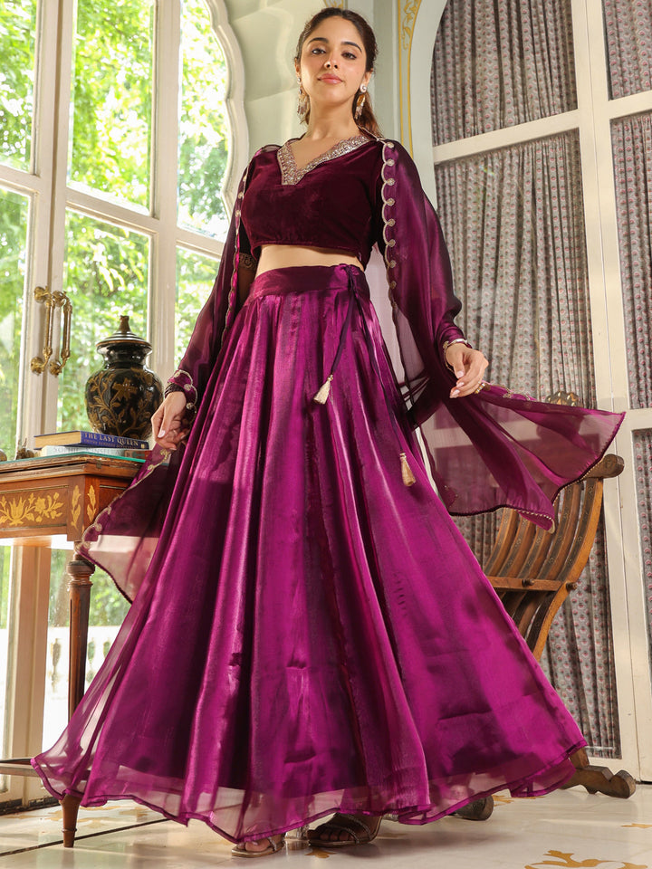 Purple-Velvet-Embroidered-Lehenga-Set