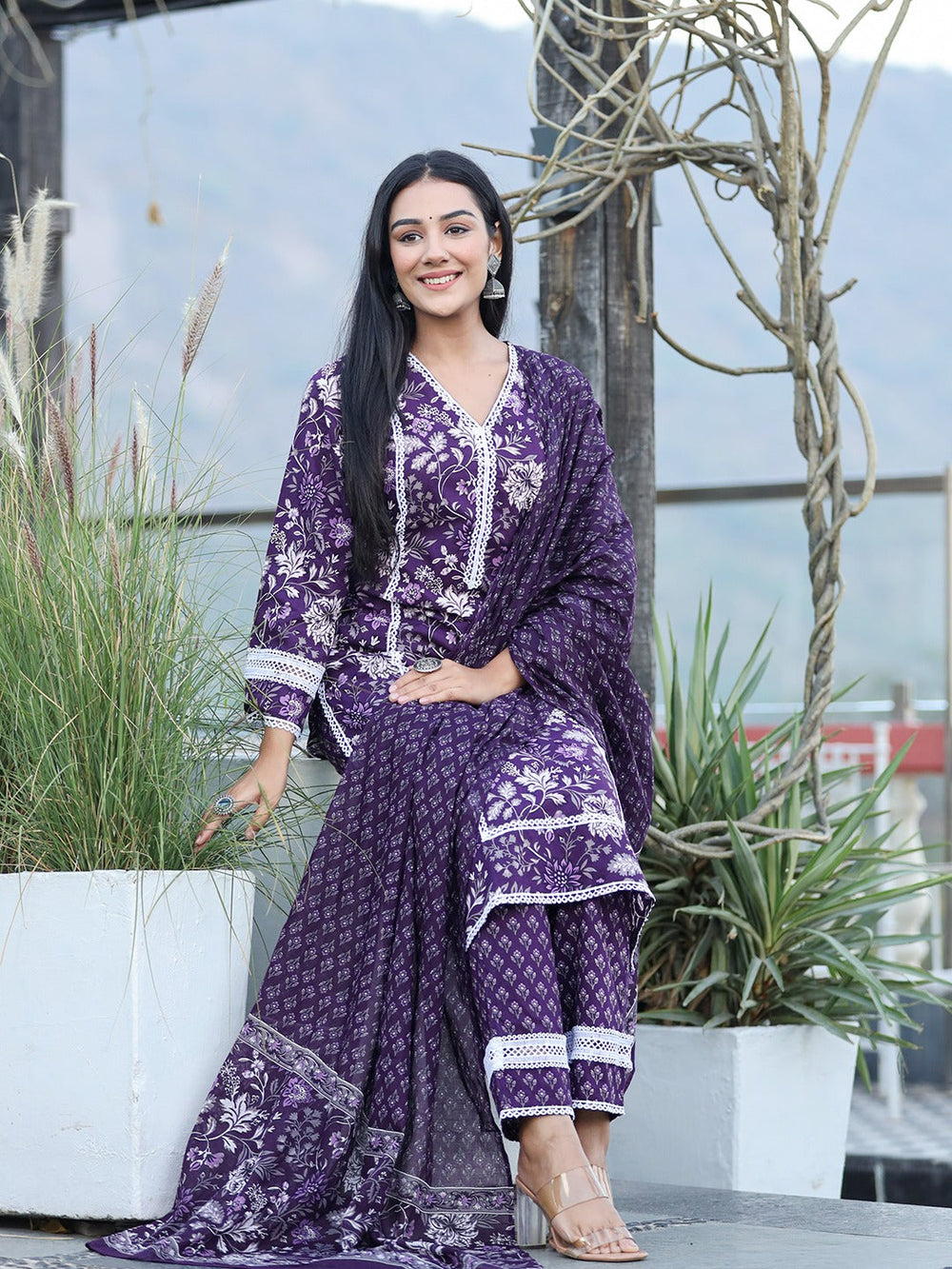 Purple-Cotton-Thread-Work-Detailing-3-Piece-Kurta-Set