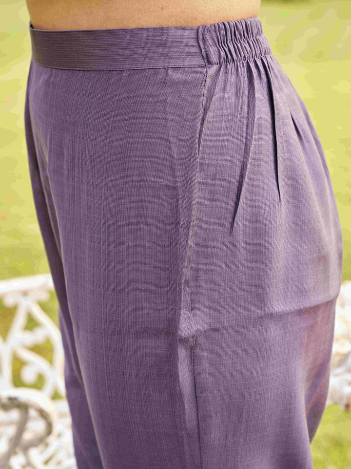 Purple-Chanderi-Floral-Embroiderywork-Kurta-Set