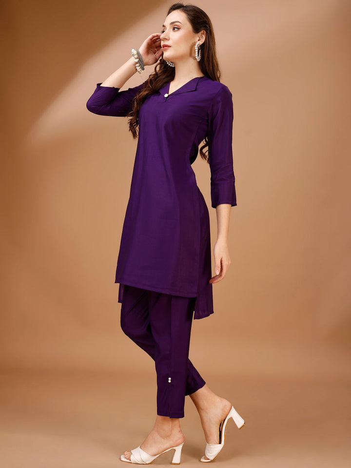 Purple-Chanderi-Silk-Co-Ord-Set