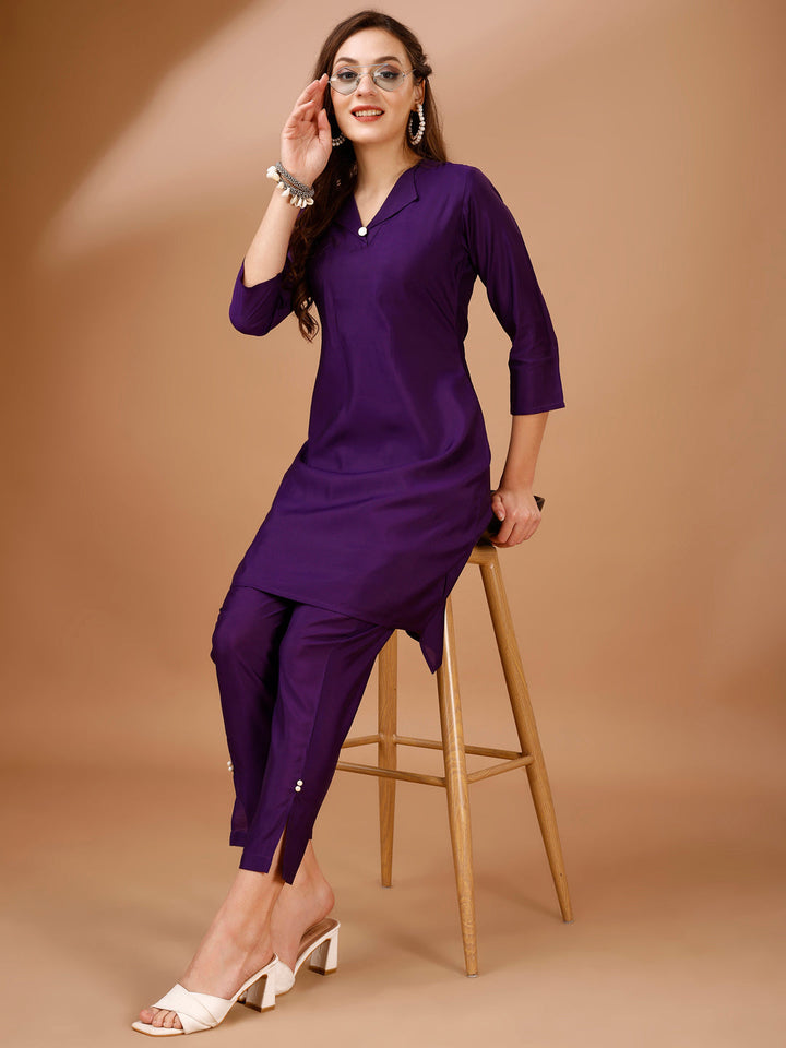 Purple-Chanderi-Silk-Co-Ord-Set