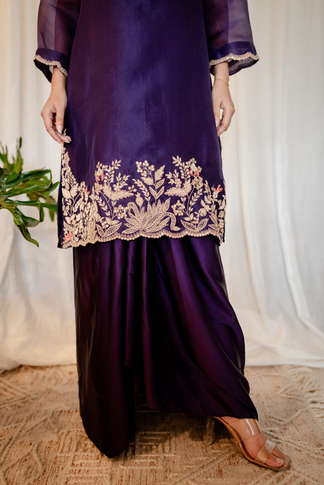 Purple-Organza-Zardozi-Work-2-Piece-Skirt-Set