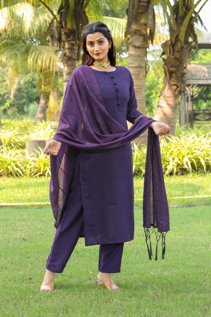 Purple-Poly-Crepe-Stripes-3-Piece-Kurta-Set